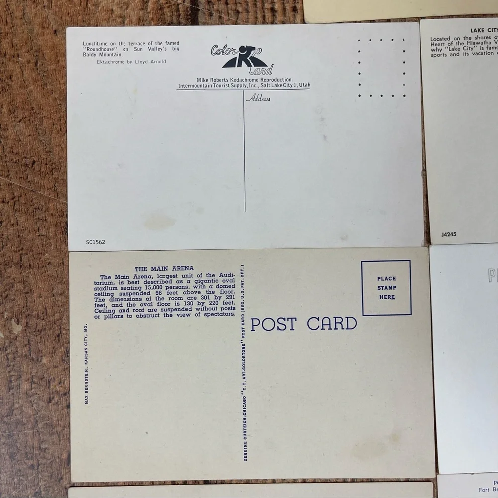 Vintage 70's Postcard Bundle Pack States Montana Indiana Minnesota Wisconsin
